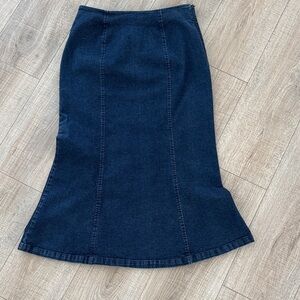 Talbots Indigo Stretch Denim Skirt